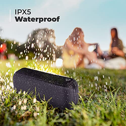 Voonex Sound ArcWave Portable Bluetooth Speaker, High Powered Loud Speaker, Bass Boost, IPX5 Waterproof, Dual Speaker Pairing, Wireless Speakers for Home, Outdoors, Travel, USB-C Fast Charge