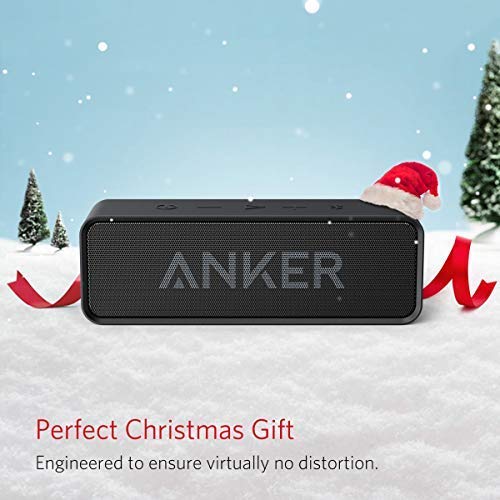 Anker Bluetooth Speakers, Soundcore Bluetooth Speaker with Loud Stereo Sound, 24-Hour Playtime, 66 ft Bluetooth Range, Built-in Mic. Perfect Portable Wireless Speaker for iPhone, Samsung (Renewed)