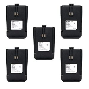 retevis rt21 rt21v two-way radios battery 1100mah li-ion rechargeable battery compatible rt21 rt21v walkie talkies (5 pack)