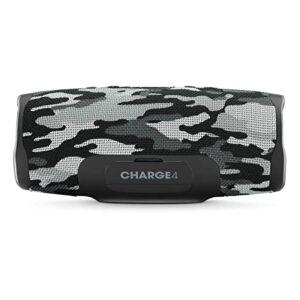 JBL Charge 4 Portable Waterproof Bluetooth Speaker - Black Camo (Renewed)