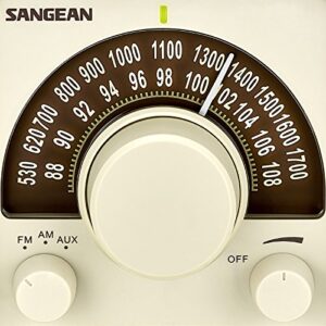 Sangean WR-15WL AM/FM Table Top Wooden Radio, Walnut