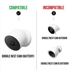 Wasserstein Charging Station Compatible with Google Nest Cam Outdoor or Indoor, Battery - Dual Charging Slot for Nest Cam (Nest Cam NOT Included)
