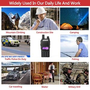 BaoFeng UV-82 Ham Radio Handheld 8W High Power Radio Dual Band Dual PTT Portable Two Way Radio with Dual PTT Full Kits