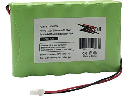 ZZcell® High Capacity Battery for 300-03866 Honeywell Alarm Lynx 5100, 5200, 5210, Lynx Touch 7000, Lyric Controller, Lyric Keypad LCP500-L, LYNXRCHKIT-SHA, OSA214, LCP500-4B, 7.2V, 3700mAh