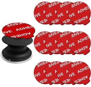 very high bond sticky adhesive, azxyi 12 pack socket sticky adhesive replacement kit, 1.4 inches double-sided stickers for collapsible grips socket base