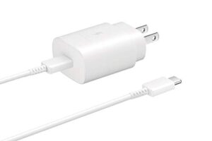 samsung 25w usb-c super fast charging wall charger – white (us version with warranty)