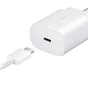 SAMSUNG 25W USB-C Super Fast Charging Wall Charger - White (US Version with Warranty)