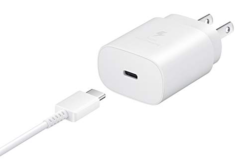 SAMSUNG 25W USB-C Super Fast Charging Wall Charger - White (US Version with Warranty)