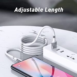 Magnetic Charging Cable,(3FT) Super Organized Charging Magnetic Absorption Nano Data Cable for Galaxy S21/S20 Ultra S10 S10E S9 Note 20 10 9 8 Pixel, LG V30 G6, Nintendo Switch, OnePlus 5 etc (3 ft)