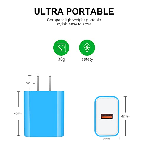 Samsung Phone Android Charger Fast Charging for Samsung Galaxy A13 5G/A03s/A04s/S23/S22 Ultra/S21 FE/S20/S10/S9/A11/A12/A32/A53/A23 5G,USB Type C Charger Power Block Wall Adapter with USB C Cable 6FT