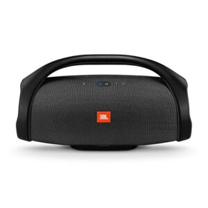 JBL Boombox Portable Bluetooth Waterproof Speaker (Black) (Renewed)