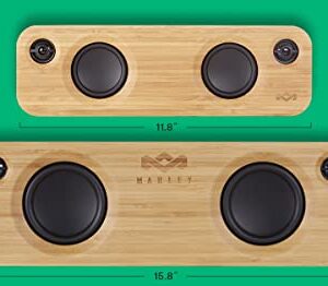 House of Marley Get Together Mini: Portable Speaker with Wireless Bluetooth Connectivity, 10 Hours of Indoor/Outdoor Playtime, and Sustainable Materials, Signature Black