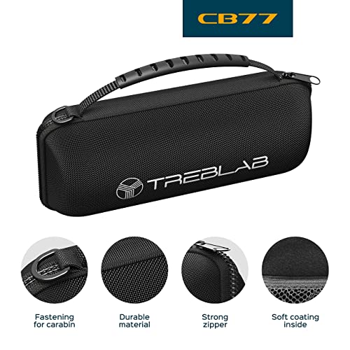 TREBLAB HD77 Wireless Bluetooth Speaker, 25W Stereo, 20H Battery, IPX6 Waterproof CB-77 Original Carrying Case HD77