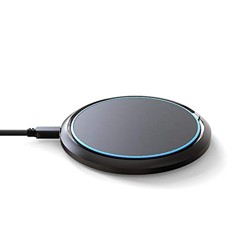 BoxWave Charger Compatible with LG V60 ThinQ 5G (Charger by BoxWave) - SwiftCharge PowerDisc Wireless Charger (15W), Qi Wireless 15W Circular Desktop Charger