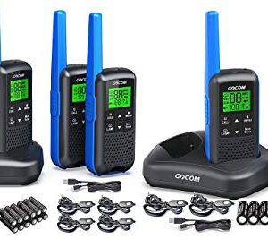 GOCOM G600 Family Radio servie (FRS) Walkie Talkies for Adults, Long Range Two Way Radios Rechargeable, Frequency Range:462.55-462.725MHz,467.5625-467.7125MHz UHF