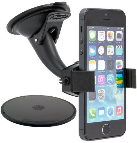 Arkon Windshield Dash Sticky Suction Phone Car Mount for iPhone 7 6S 6 Plus 7 6S 6 Galaxy S7 S6 Retail Black