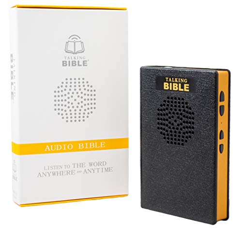 Talking Bible - Electronic Holy Bible Audio Player in English for Seniors, Kids and The Blind, Battery Powered, KJV (King James Version), Black