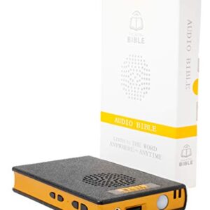 Talking Bible - Electronic Holy Bible Audio Player in English for Seniors, Kids and The Blind, Battery Powered, KJV (King James Version), Black