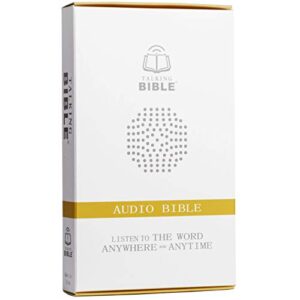 Talking Bible - Electronic Holy Bible Audio Player in English for Seniors, Kids and The Blind, Battery Powered, KJV (King James Version), Black