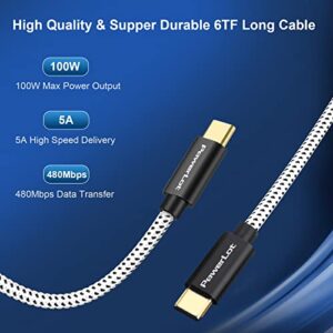 45W USB-C Charger, PowerLot Super Fast Charger& 6FT Cable, S22 Ultra Charger 45W S23 Ultra Charger, GaN USB C Charger with PD 3.0 PPS/AFC, for Galaxy S22, S21, Z Flip/Fold 4, MacBook,Switch,Steam Deck