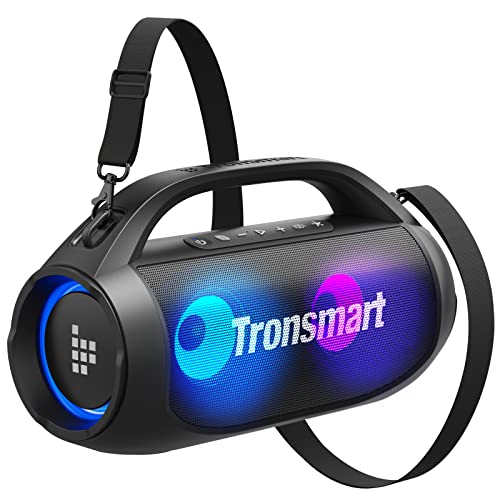 Tronsmart Bang SE Portable Bluetooth Speaker, 40W Wireless Stereo Sound, IPX6 Waterproof Loud Bluetooth Speaker with Subwoofer, Bluetooth 5.3, 24H Playtime, 3 led Light Modes for Outdoor/Home/Party