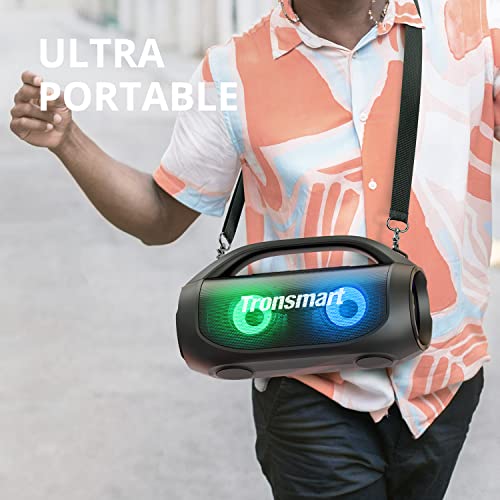 Tronsmart Bang SE Portable Bluetooth Speaker, 40W Wireless Stereo Sound, IPX6 Waterproof Loud Bluetooth Speaker with Subwoofer, Bluetooth 5.3, 24H Playtime, 3 led Light Modes for Outdoor/Home/Party