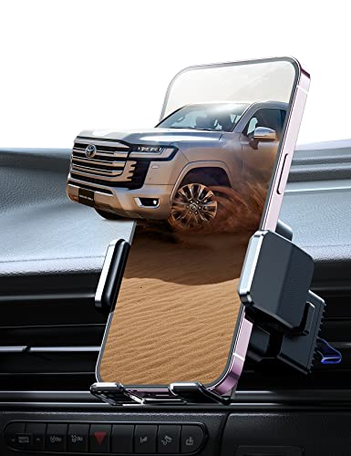 Lamicall Car Vent Phone Mount Phone Holder for Car Air Vent Clip in Vehicle [Big Phone & Thick Cases Friendly] Hands Free Cell Phone Automobile Clamp Cradles, Fit for All iPhone Samsung Phones