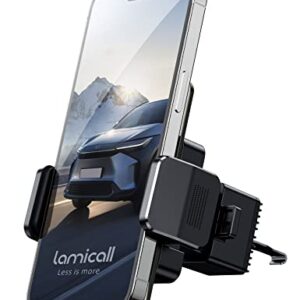 Lamicall Car Vent Phone Mount Phone Holder for Car Air Vent Clip in Vehicle [Big Phone & Thick Cases Friendly] Hands Free Cell Phone Automobile Clamp Cradles, Fit for All iPhone Samsung Phones