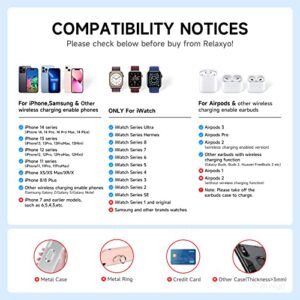 Wireless Charger 3 in 1, Foldable Magnetic Wireless Charging Station Travel Charging Pad, Compatible with iPhone 14 13 12 11 Pro/Max/XR/X, for Apple Watch/iWatch Ultra/8/7/6/SE/5/4, Airpods 3/Pro/2