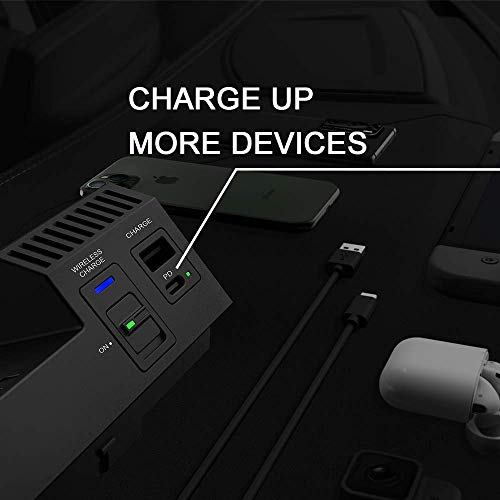 SIGHILL Wireless Car Charger Compatible with Mercedes Benz Accessories for (2015-2022) C-Class/C-classAMG GLC/GLC AMG Qi 15W MAX, 2-Port Type（Dock C63）