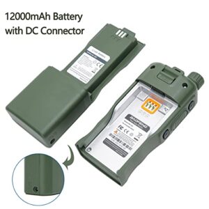 Baofeng AR-152 Battery BL-152 Li-ion Extend Battery Large Capacity Compatible with AR-152 Tactical Walkie Talkie Support USB Charger