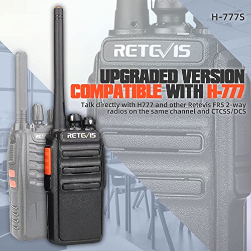 Retevis H-777S Walkie Talkies for Adults, 2 Way Radio Long Range, Walkie Talkies with Earpiece and Mic Set,USB Charging Base,Rugged Walkie Talkie Rechargeable for School Security Church (10 Pack)