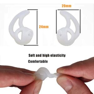 Silicone Fin Ear Mold for Two Way Radio Earpiece Replacement Earmold Earbud Tips for Surveillance Police Earpiece Coil Tube Headset (2 Pair Fin Small)