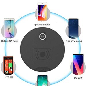 Headphone Stand Gaming Headset Stand with Wireless Charging Sturdy 2-in-1 Headset Holder & Wireless Charger for iPhone 8/8 Plus/X Samsung S8/S8 PlusS7/S7 Edge/S6/S6 Edge