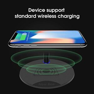 Headphone Stand Gaming Headset Stand with Wireless Charging Sturdy 2-in-1 Headset Holder & Wireless Charger for iPhone 8/8 Plus/X Samsung S8/S8 PlusS7/S7 Edge/S6/S6 Edge