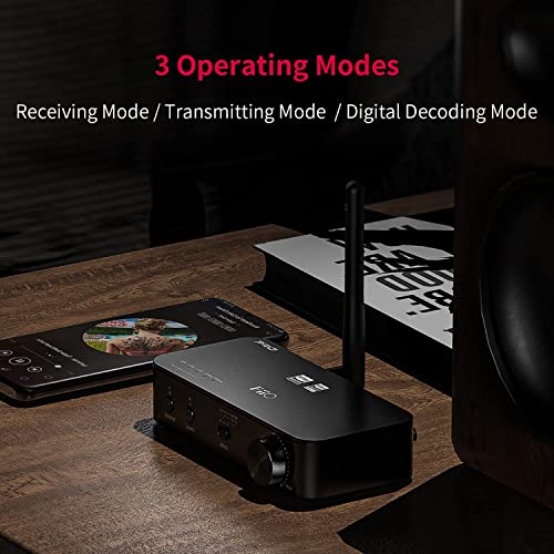 FiiO BTA30PRO Bluetooth Receiver Portable Transmitter Stereo Wireless High Resolution aptX/LDAC DSD256 Optical/Coaxial/Line-Out for PC/TV/Speaker/Home Audio