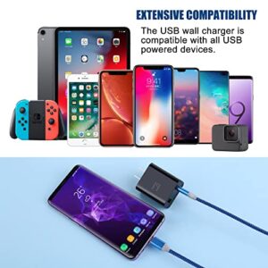 Quick Fast Charge 3.0 USB Wall Charger, Costyle 5 Pack 30W Dual USB Power Adapter (Fast Charge 3.0&5V 2.4A) Adaptive Fast Charging Block Compatible iPhone 11 XS XR, Samsung Galaxy S10 S9,Note 10-Black