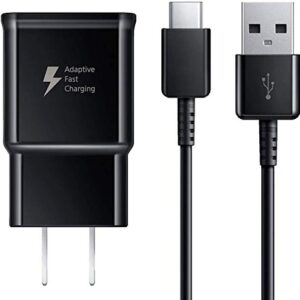 Samsung Adaptive Fast Charger Compatible Samsung Galaxy S9 S9 Plus S8 S8 Edge S10 S20 A50 A51 A71 A20 A21 A20e A10e A11S Note 8 Note 9, Wall Charger Adapter Plug with USB Type C Cable