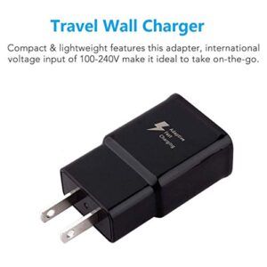 Samsung Adaptive Fast Charger Compatible Samsung Galaxy S9 S9 Plus S8 S8 Edge S10 S20 A50 A51 A71 A20 A21 A20e A10e A11S Note 8 Note 9, Wall Charger Adapter Plug with USB Type C Cable