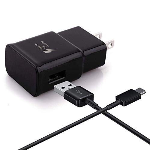 Samsung Adaptive Fast Charger Compatible Samsung Galaxy S9 S9 Plus S8 S8 Edge S10 S20 A50 A51 A71 A20 A21 A20e A10e A11S Note 8 Note 9, Wall Charger Adapter Plug with USB Type C Cable