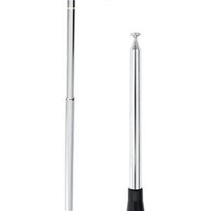 HYS 27Mhz Antenna 9-Inch to 51-inch Telescopic/Rod HT Antennas for CB Handheld/Portable Radio with BNC Connector Compatible with Cobra Midland Uniden Anytone CB Radio