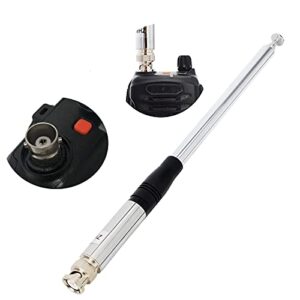 HYS 27Mhz Antenna 9-Inch to 51-inch Telescopic/Rod HT Antennas for CB Handheld/Portable Radio with BNC Connector Compatible with Cobra Midland Uniden Anytone CB Radio