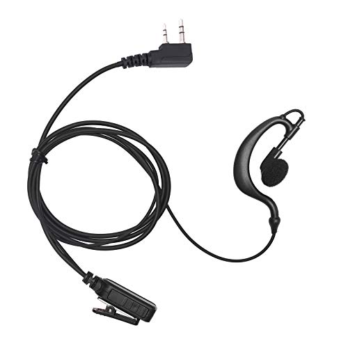 Yolipar Earpiece Surveillance Kit Compatible with Retevis RT21/ RT22/ RT68, BaoFeng, BTECH, Kenwood, Arcshell AR-5 Walkie Talkie with PTT Mic Headset Accessories (G-Shaped)