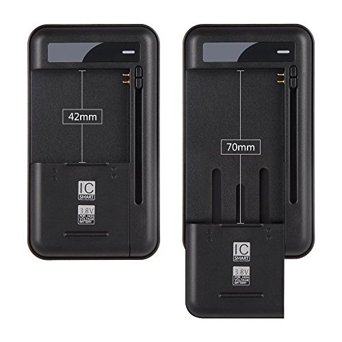 Onite Universal Battery Charger with USB Output Port for 3.8V High-Voltage Battery of Samsung Galaxy S2 S3 S4 J5, Note 2 3, Edge, Mega, LG Optimus G G2 G3