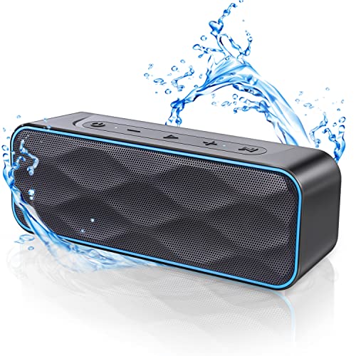 Maoifaec 20W Waterproof Bluetooth Speaker, Portable Wireless Speakers with 28H Playtime, IPX7 Waterproof, Wireless Stereo Pairing, Bluetooth 5.0 Speaker for Shower Home Outdoors Travel