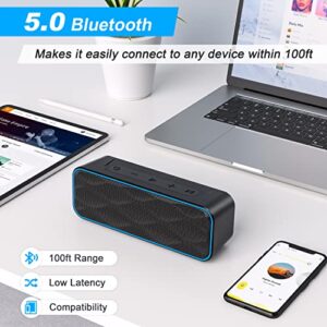 Maoifaec 20W Waterproof Bluetooth Speaker, Portable Wireless Speakers with 28H Playtime, IPX7 Waterproof, Wireless Stereo Pairing, Bluetooth 5.0 Speaker for Shower Home Outdoors Travel