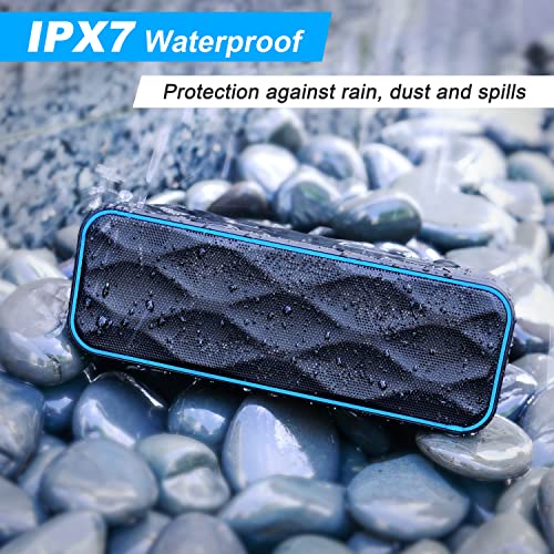 Maoifaec 20W Waterproof Bluetooth Speaker, Portable Wireless Speakers with 28H Playtime, IPX7 Waterproof, Wireless Stereo Pairing, Bluetooth 5.0 Speaker for Shower Home Outdoors Travel