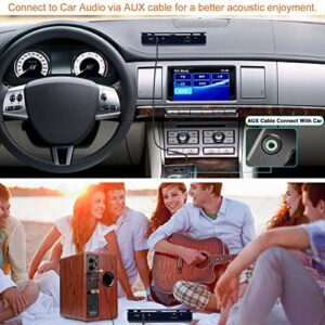Portable CD Player with Headphone Rechargeable CD Player for Car with AUX Cable Support CD USB Dual Headphones Design Shockproof Protection Touch Buttons LED Display