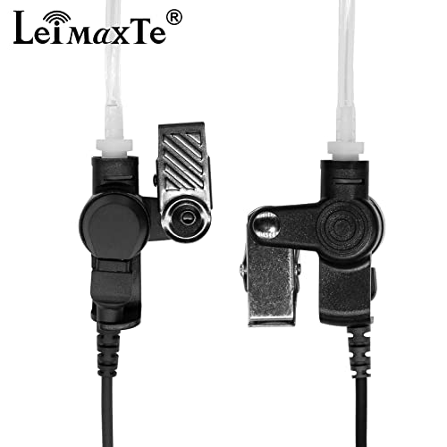 LEIMAXTE XPR3300e Earpiece for Motorola Radio XPR3500 XPR3500e XPR3000 XPR3300 with Mic PTT XPR 3300 3500 3300e 3500e Walkie Talkie Headset Security Acoustic Tube Surveillance Headphone