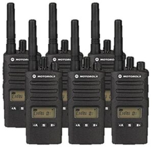 6 pack of motorola rmu2080d two way radio walkie talkies